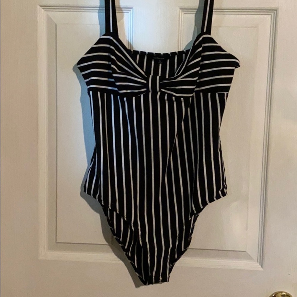 Striped bodysuit